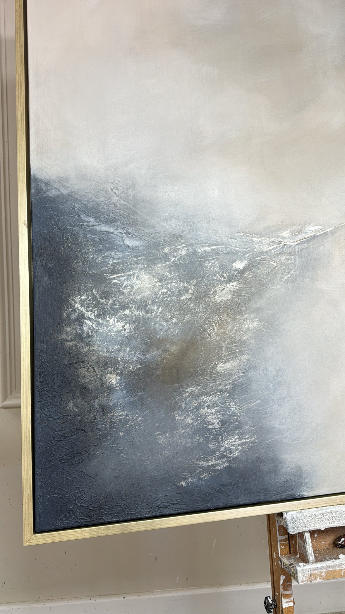 “Genesis (Navy)" Original Artwork On Canvas 120x100cm