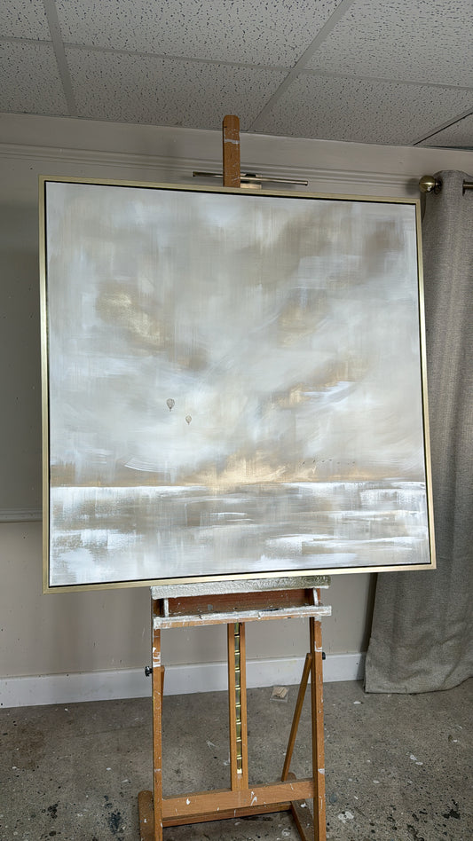 "The Clouds Above" Original Artwork On Canvas 100x100cm