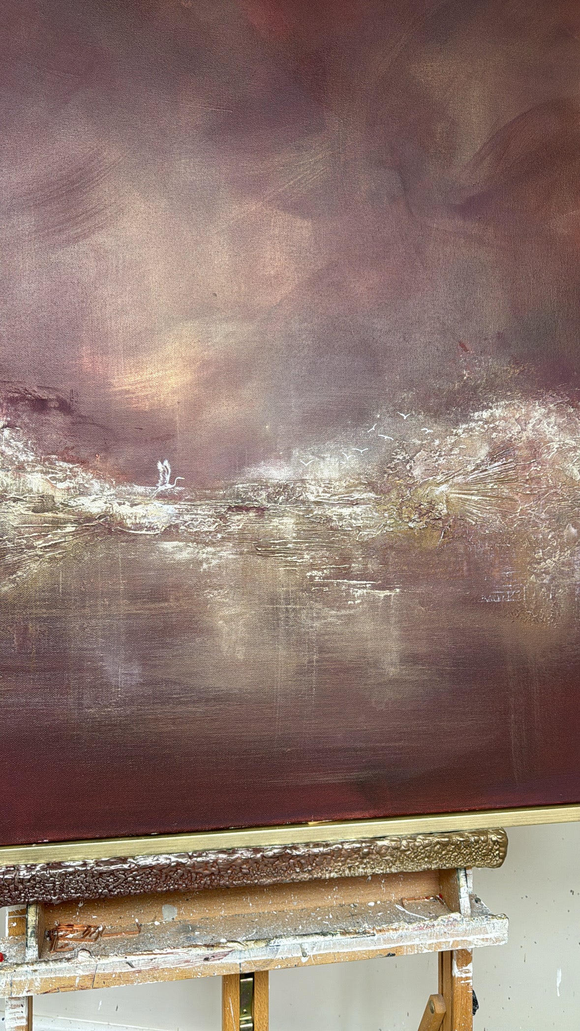 “Cherry Lake” Original Artwork On Canvas 100x100cm