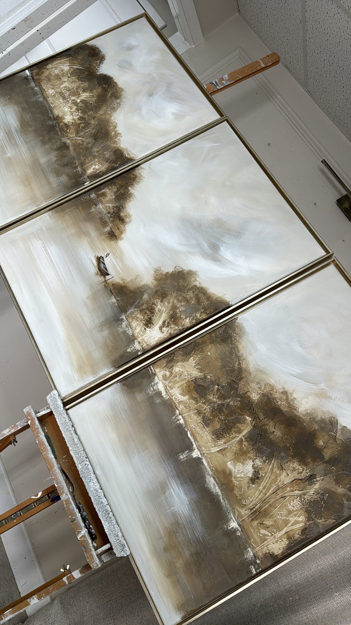 "Patience Is a Virtue - The Triptych" Original Artwork On Canvas 91x61cm per piece