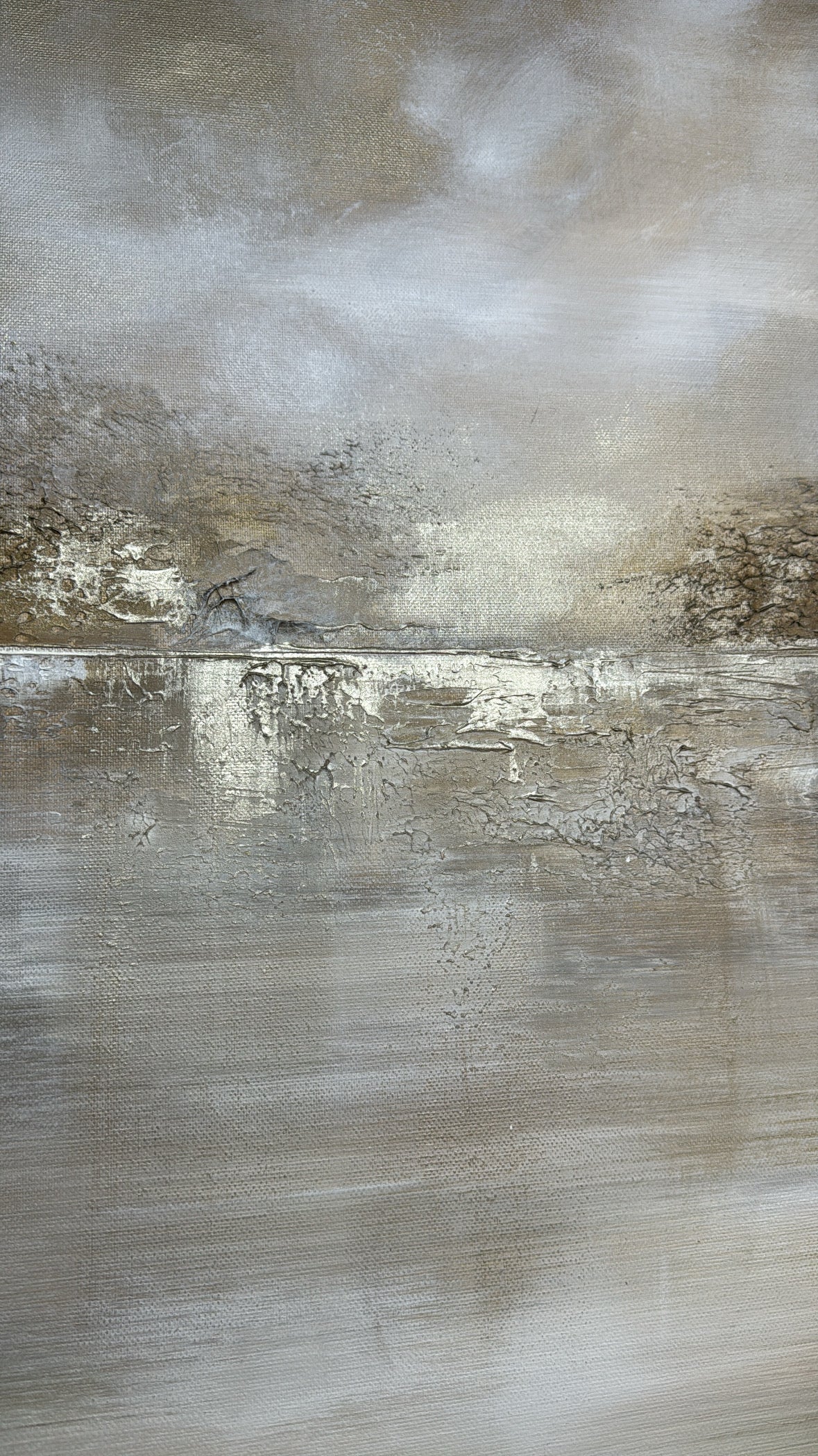 “Gilded Light” Original Artwork On Canvas 100x100cm