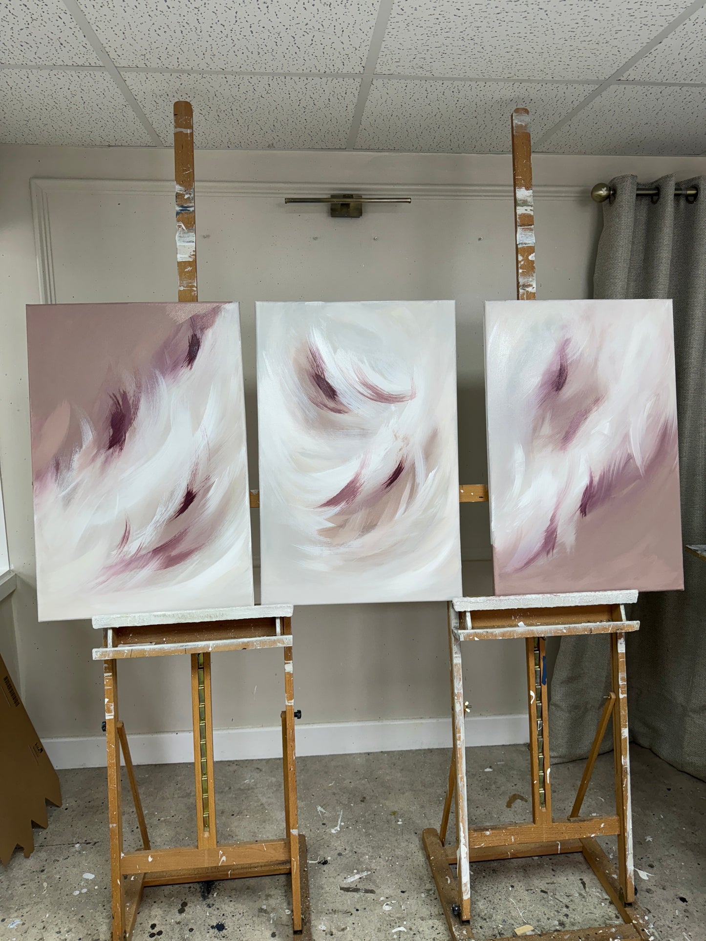 'Flora Trio' Original artwork on canvas - As seen