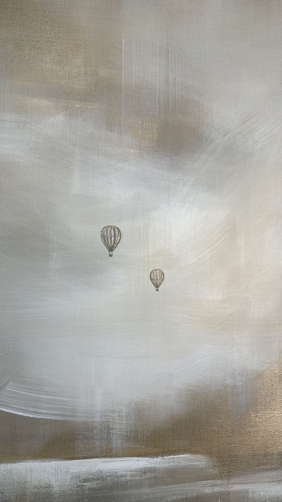 "The Clouds Above" Original Artwork On Canvas 100x100cm