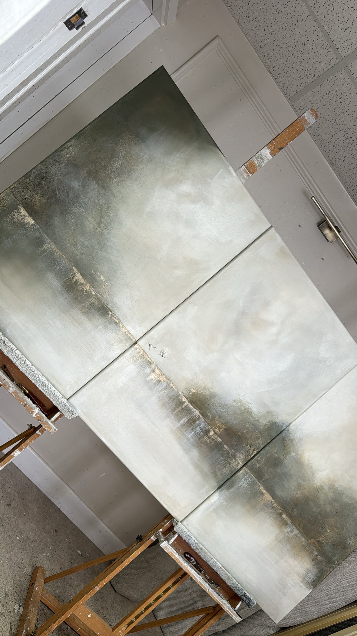 “Misty Mornings Together - The Triptych" Original Artwork On Canvas 91x61cm per piece