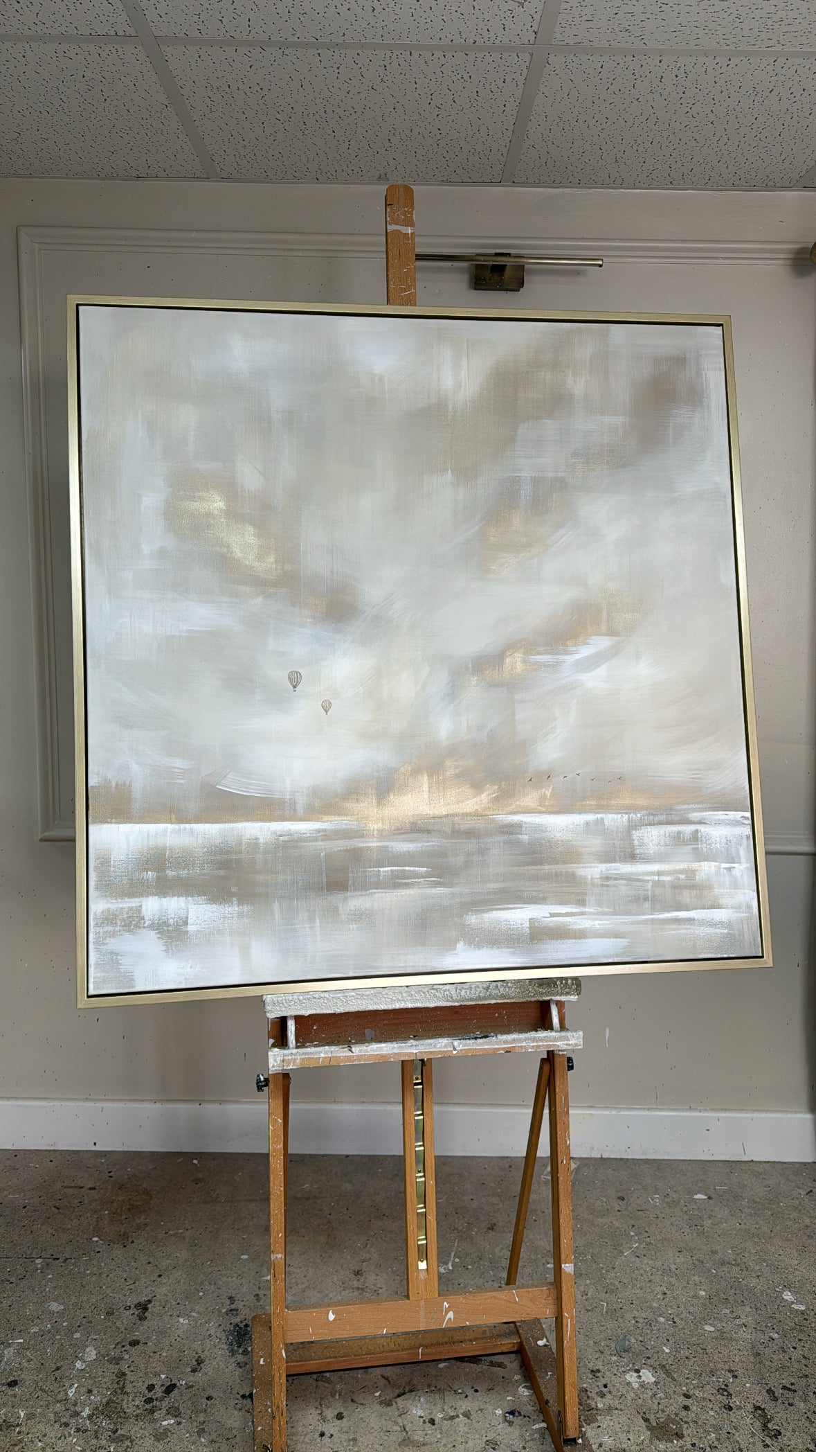 "The Clouds Above" Original Artwork On Canvas 100x100cm