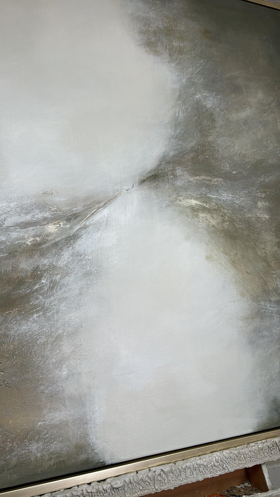 “Genesis (Kharki)" Original Artwork On Canvas 100x100cm
