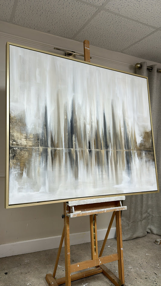 ‘Bronzed skyline' Original Artwork On Canvas - As Seen