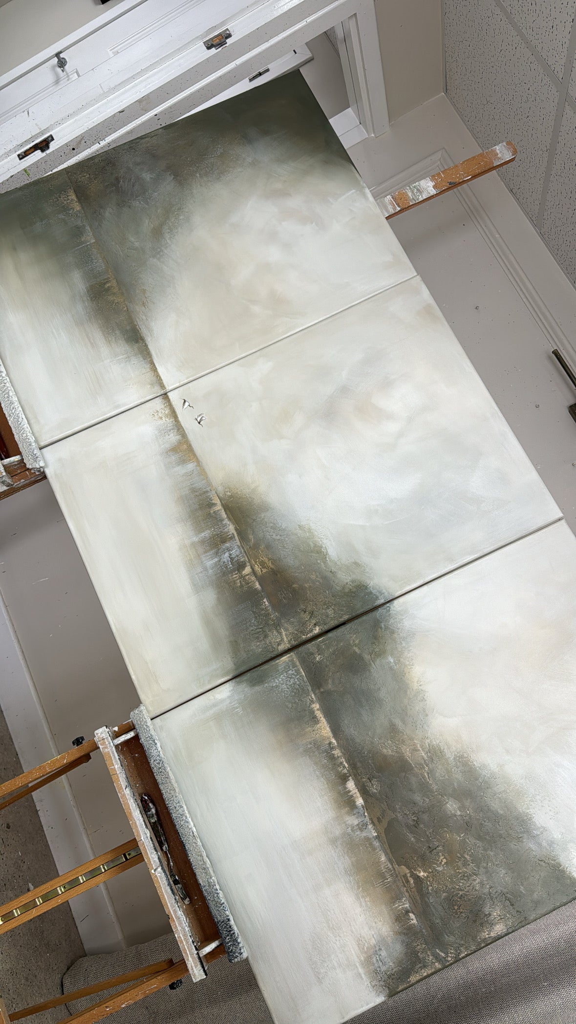 “Misty Mornings Together - The Triptych" Original Artwork On Canvas 91x61cm per piece
