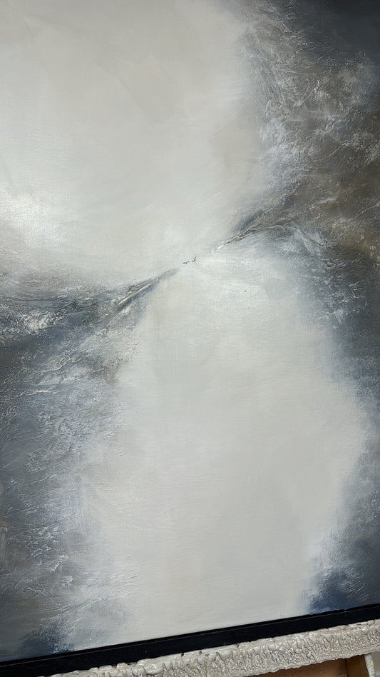“Genesis (Navy) II" Original Artwork On Canvas 100x100cm