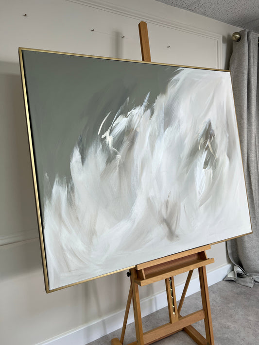 'Pistachio' Original Artwork on Canvas - As seen