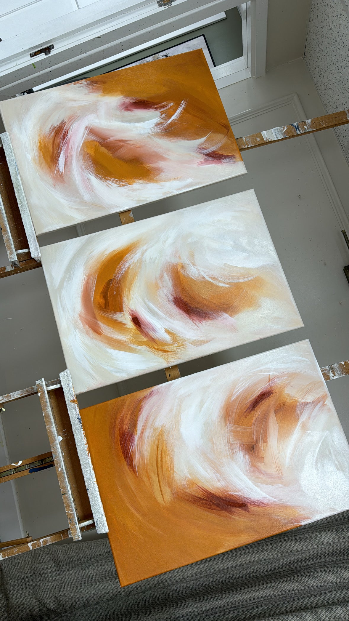 'Clementine Trio' Original artwork on canvas