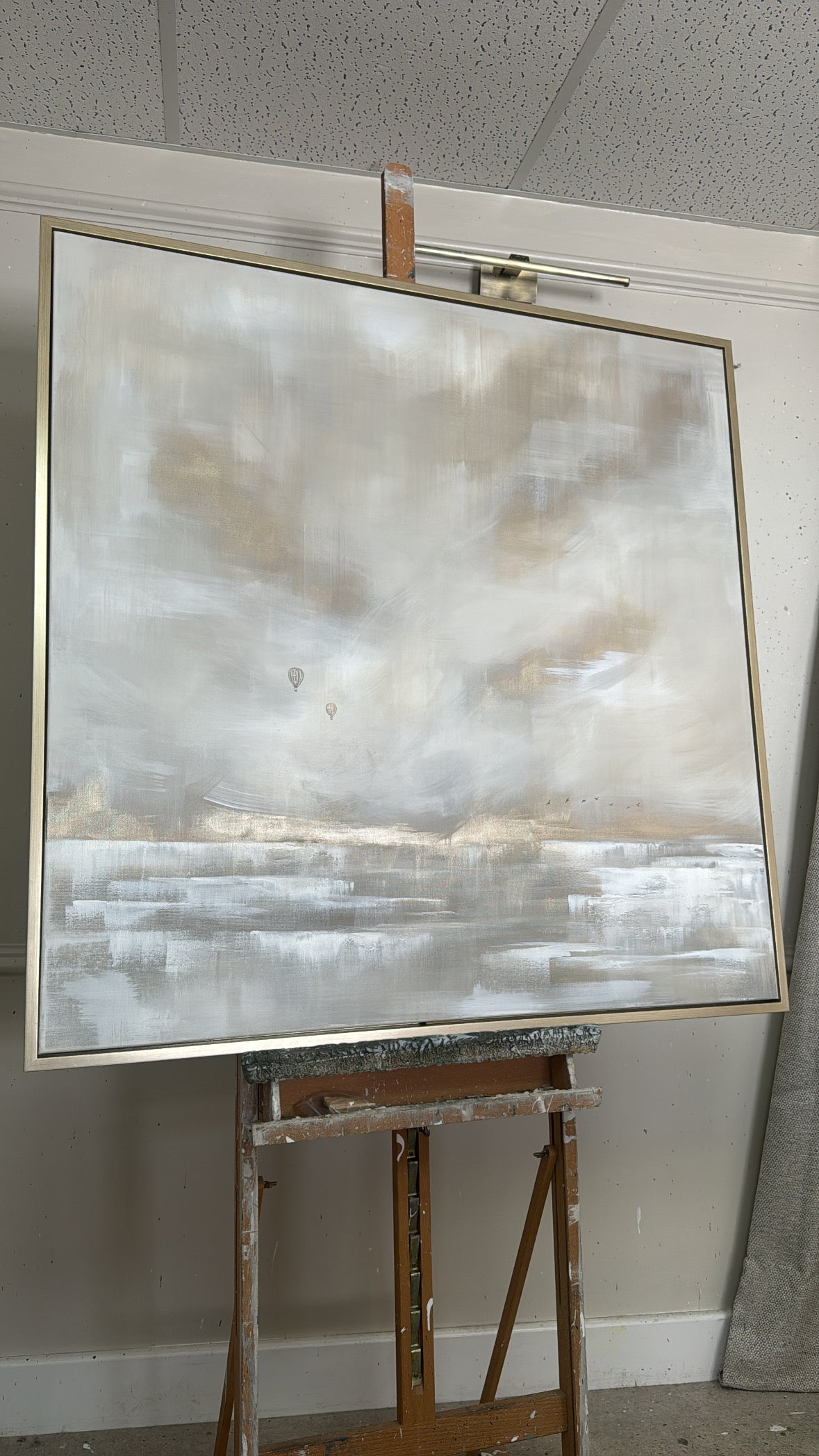 "The Clouds Above" Original artwork on canvas 100x100cm