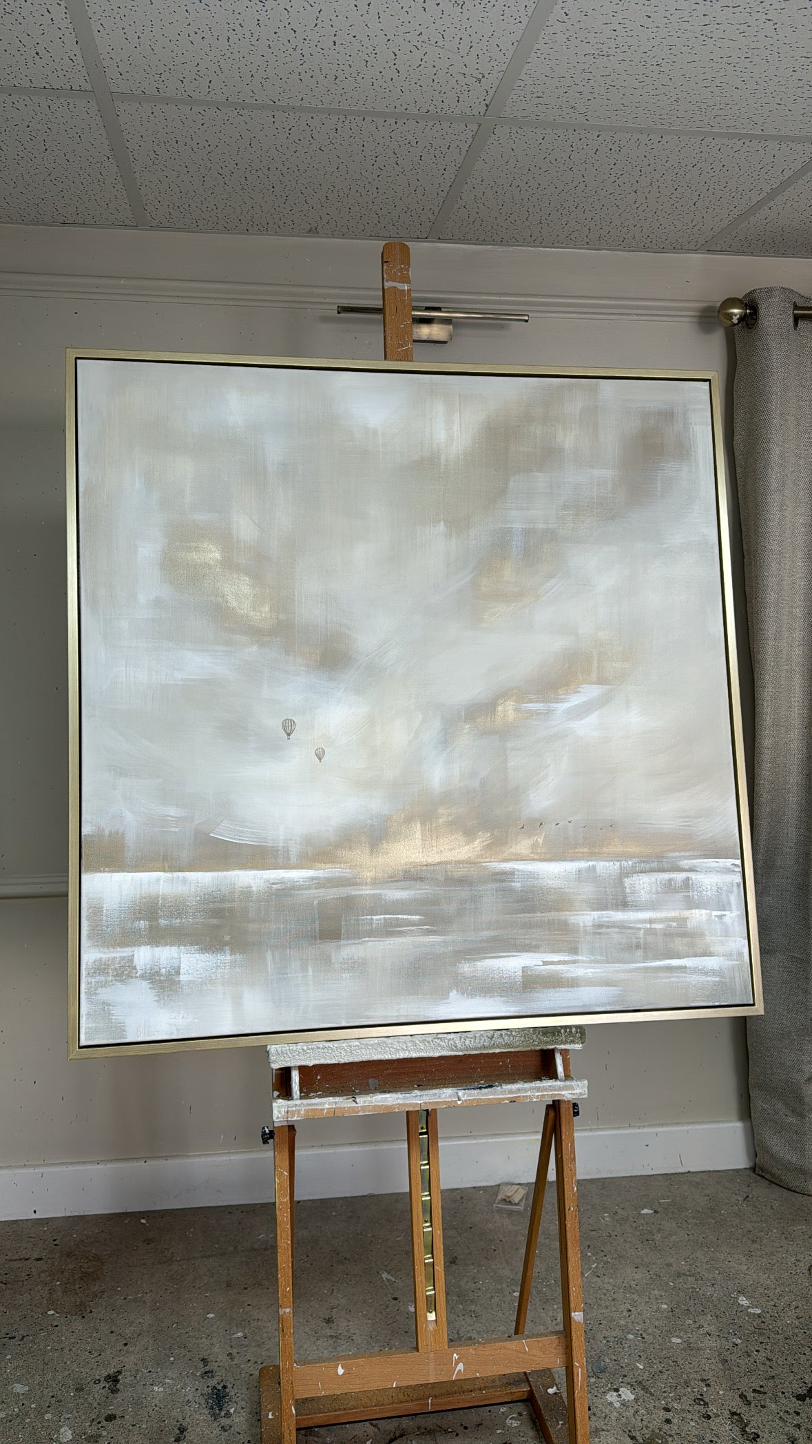 "The Clouds Above" Original Artwork On Canvas 100x100cm