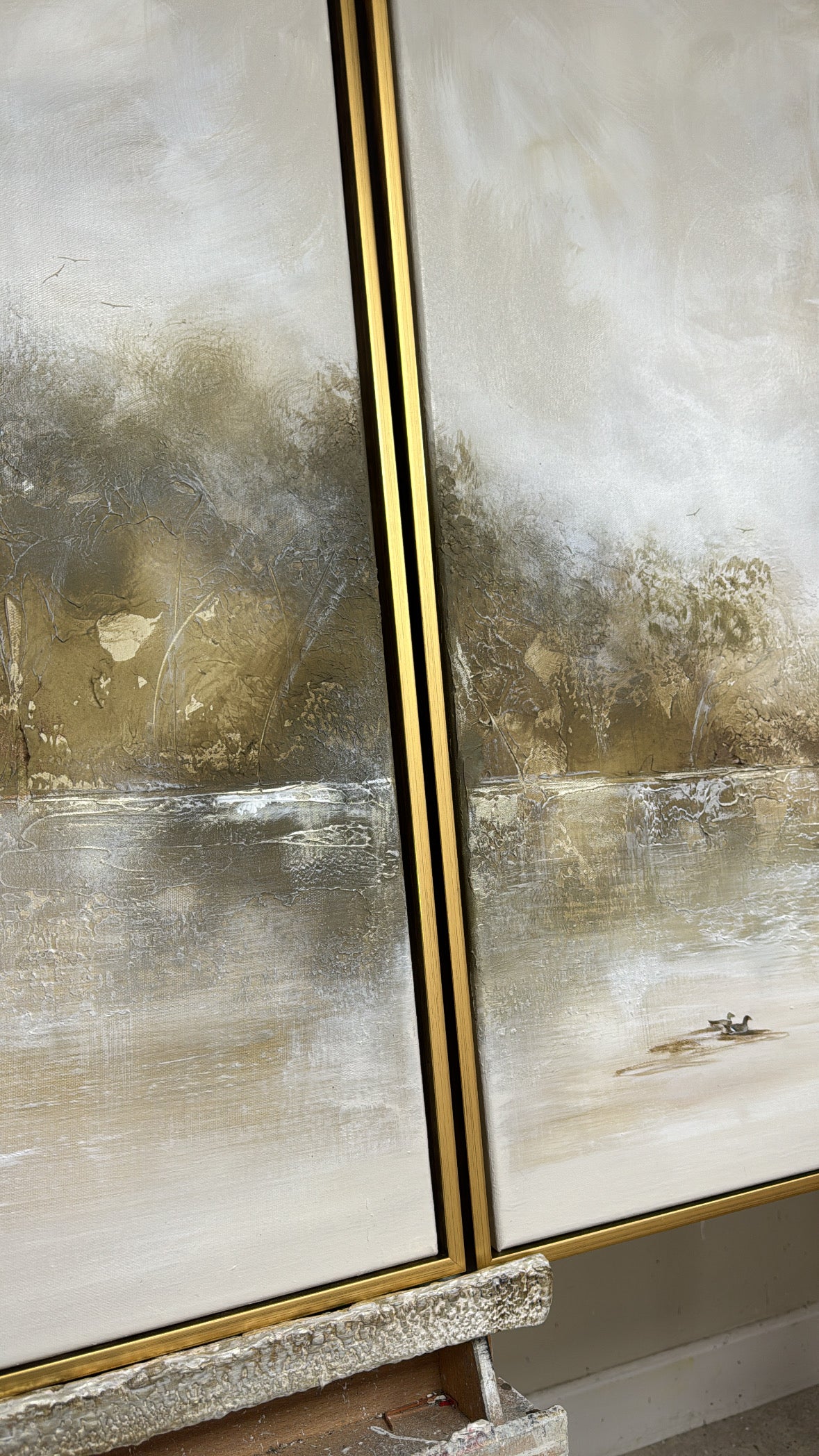 "Under the old bridge (The Trio)” Original Artwork On Canvas 3 no 60x84cm