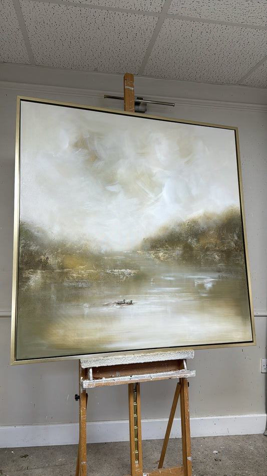 “Drifting Ducks" Original Artwork On Canvas 100x100cm