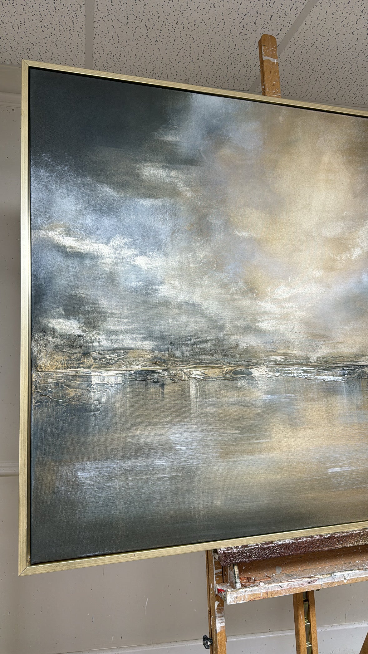 "Moonlit Water" Original Artwork On Canvas 120x100mm