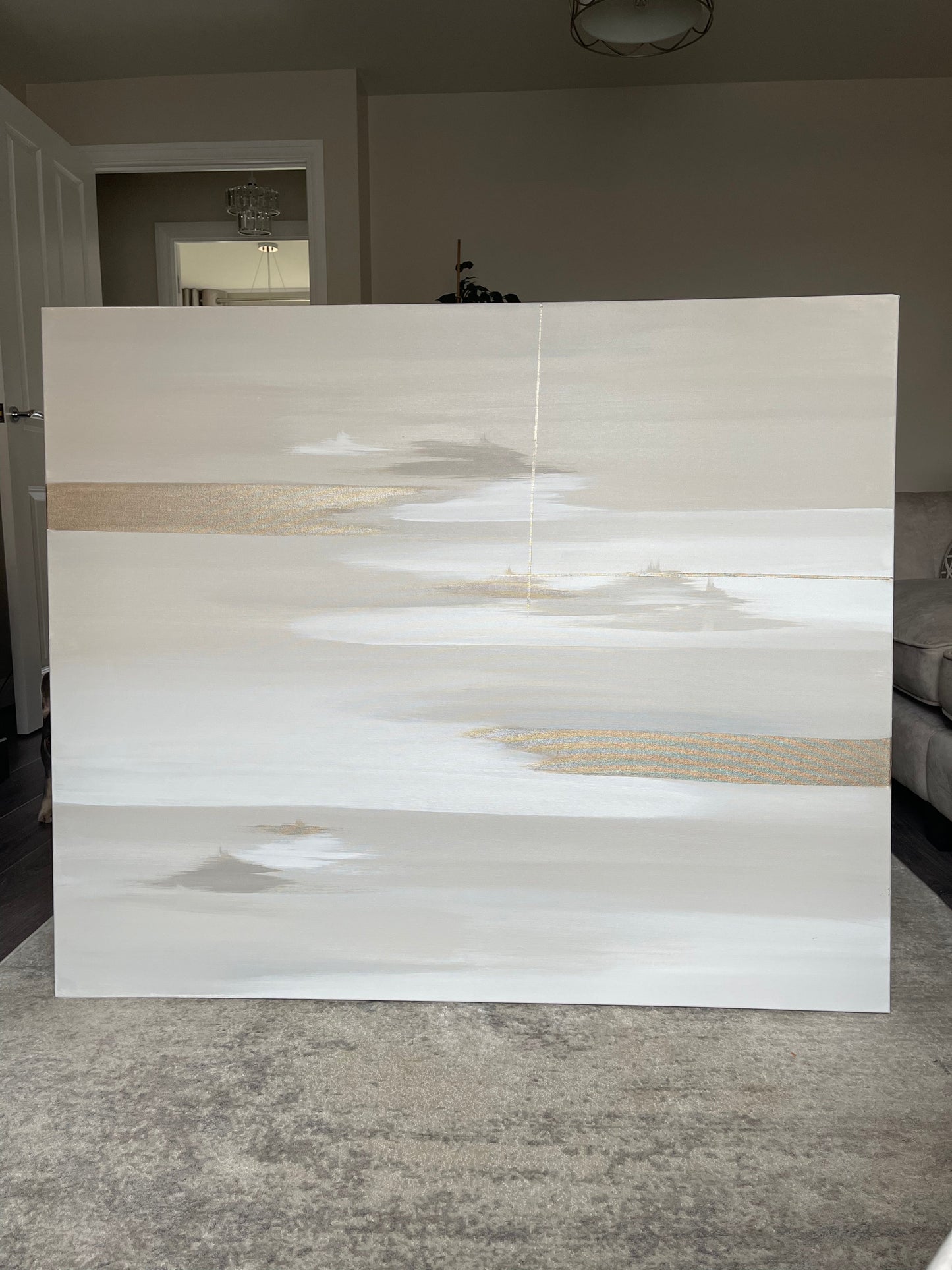 'Cullen Gold Landscape' Original artwork on canvas - As seen