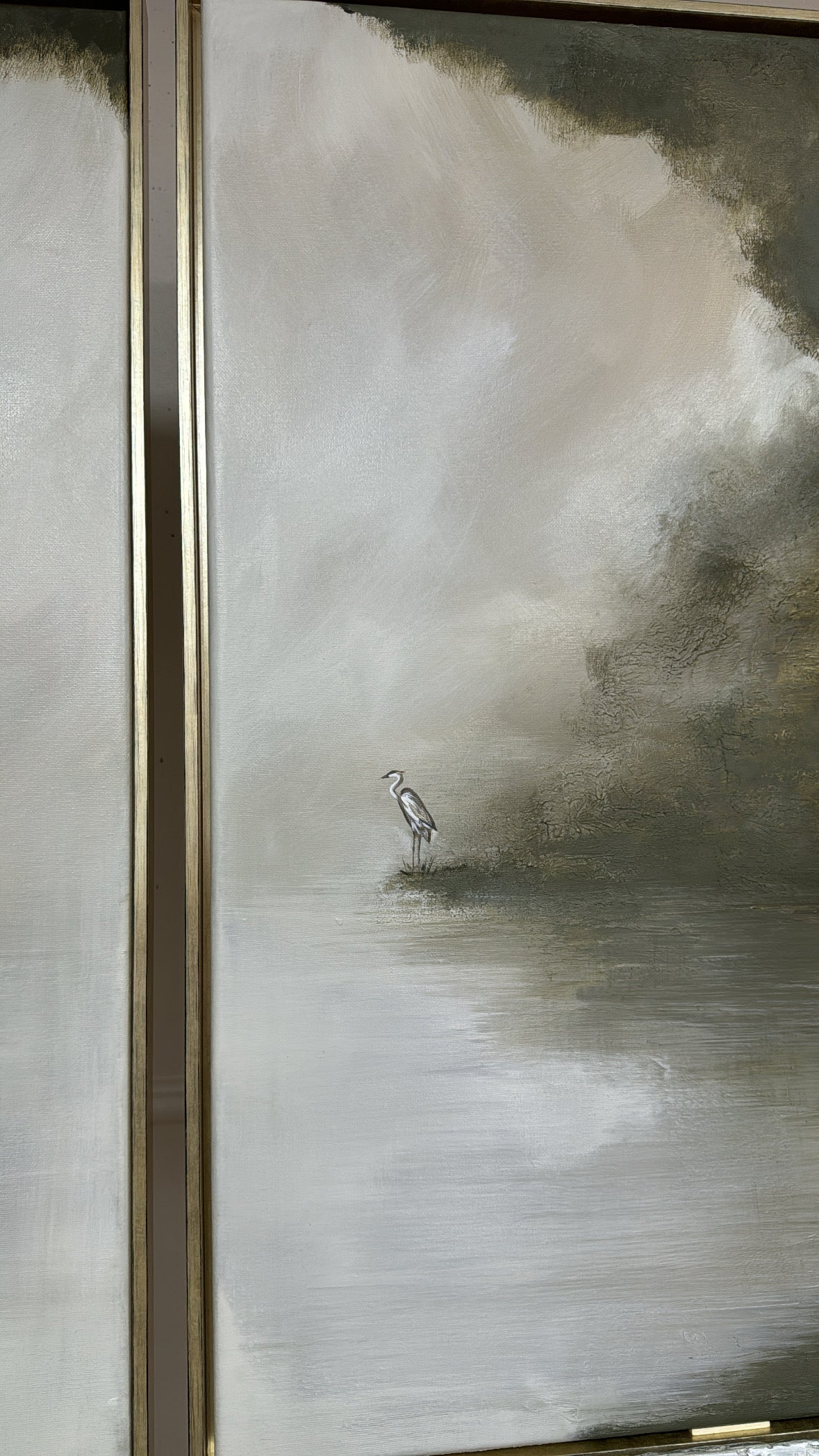 'The Stork' Original Artwork On Canvas 2 no 59x84cm