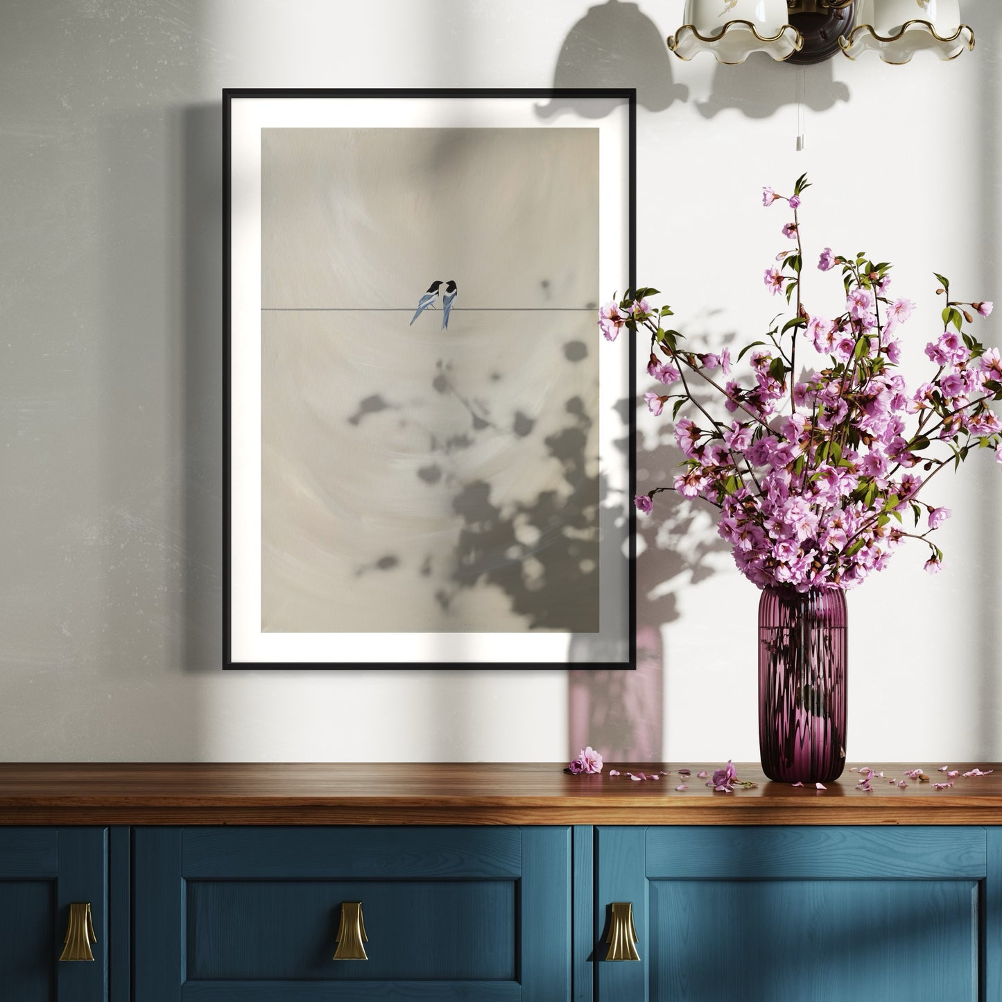 Collection : The Birds | Piece Name : Two For Joy | Surface : Fine Art Print