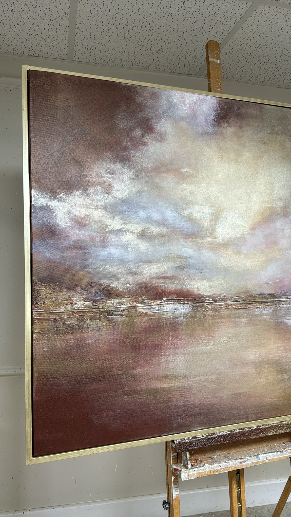 "Mulberry" Original Artwork On Canvas 120x100mm