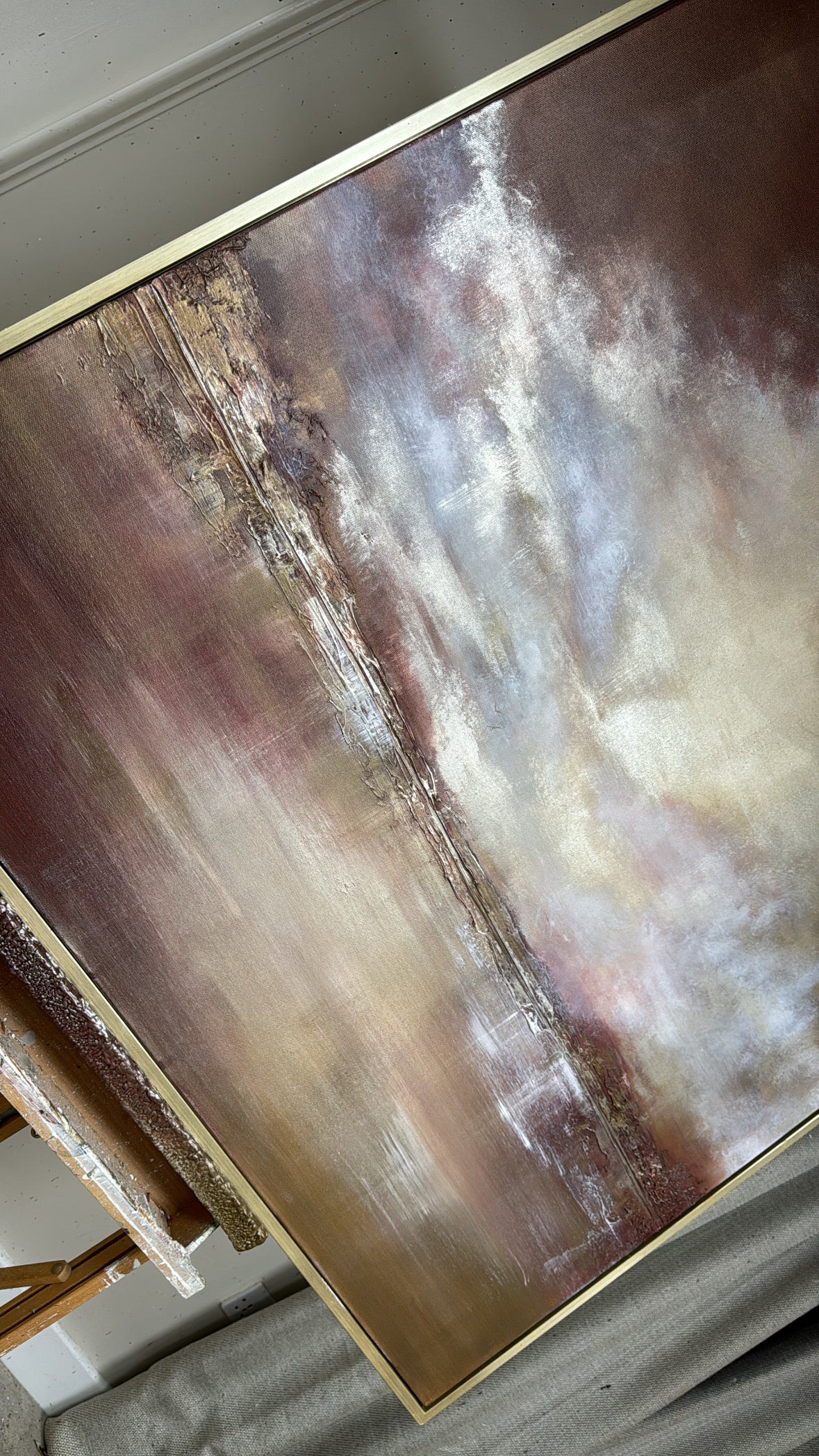 "Mulberry" Original Artwork On Canvas 120x100mm