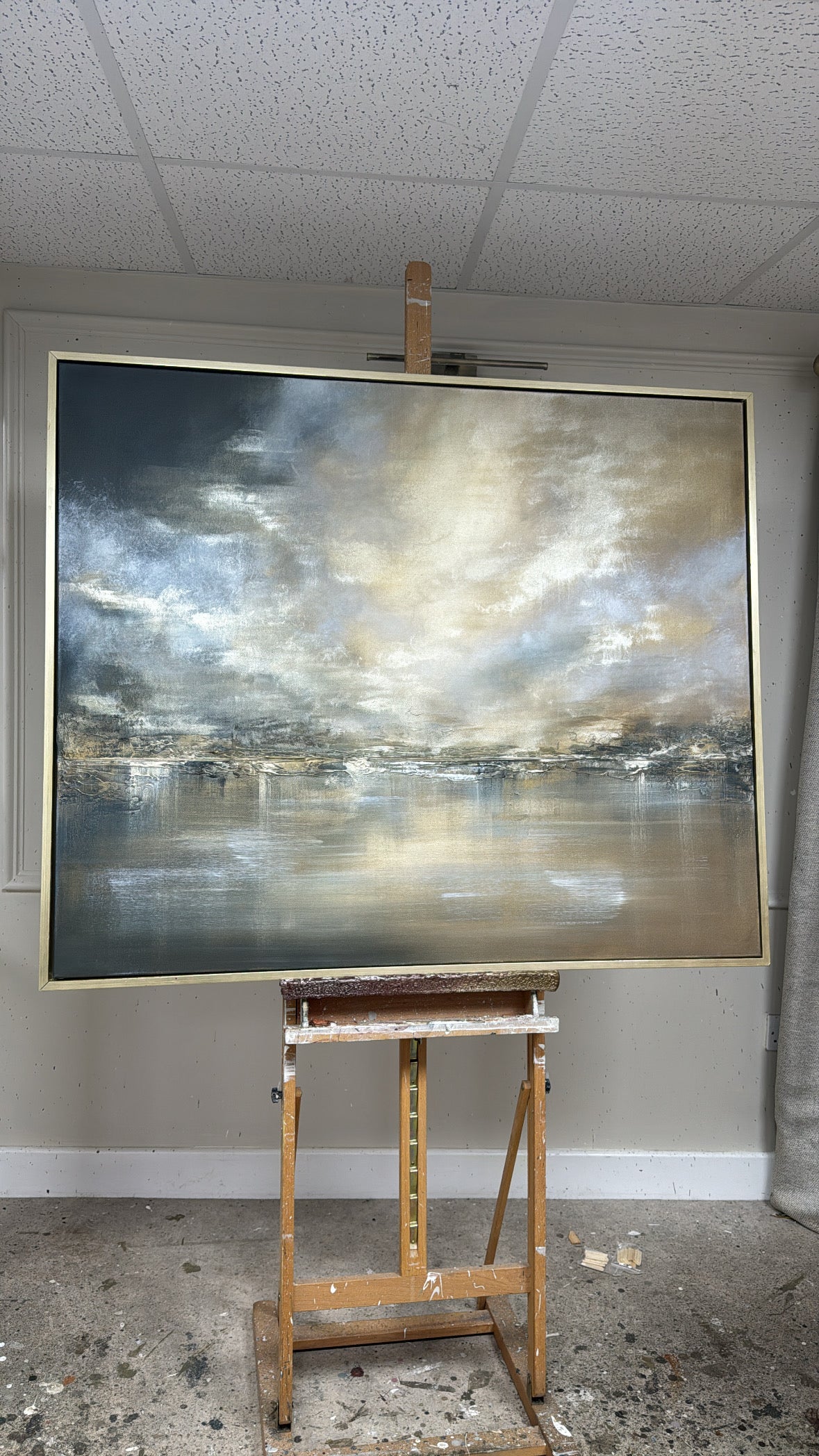 "Moonlit Water" Original Artwork On Canvas 120x100mm