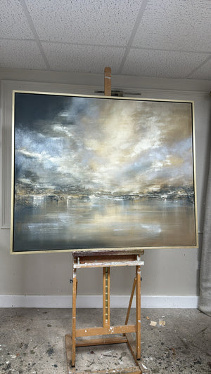 "Moonlit Water" Original Artwork On Canvas 120x100mm