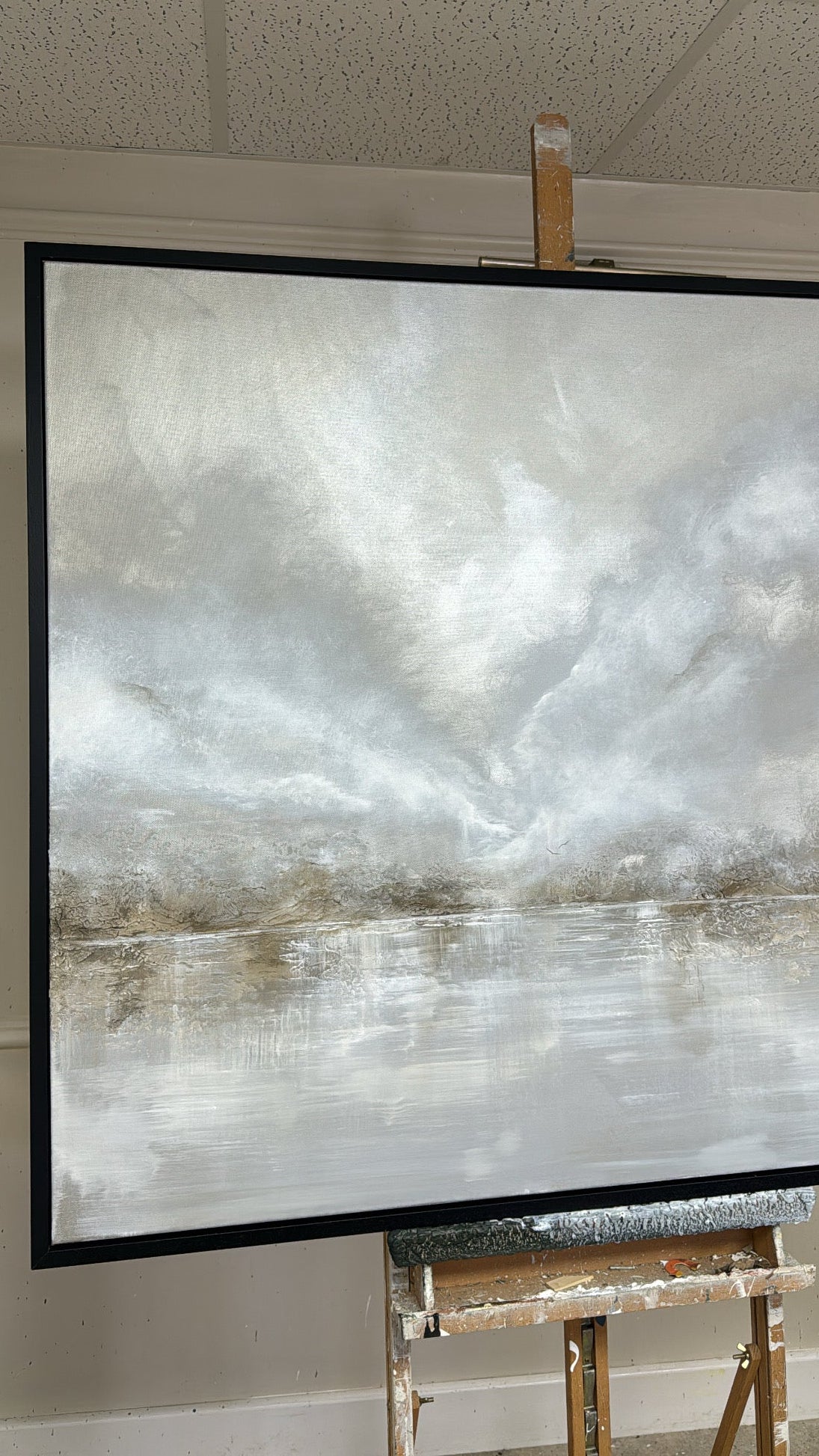 “The Silver Lining” Original Artwork On Canvas 100x100cm
