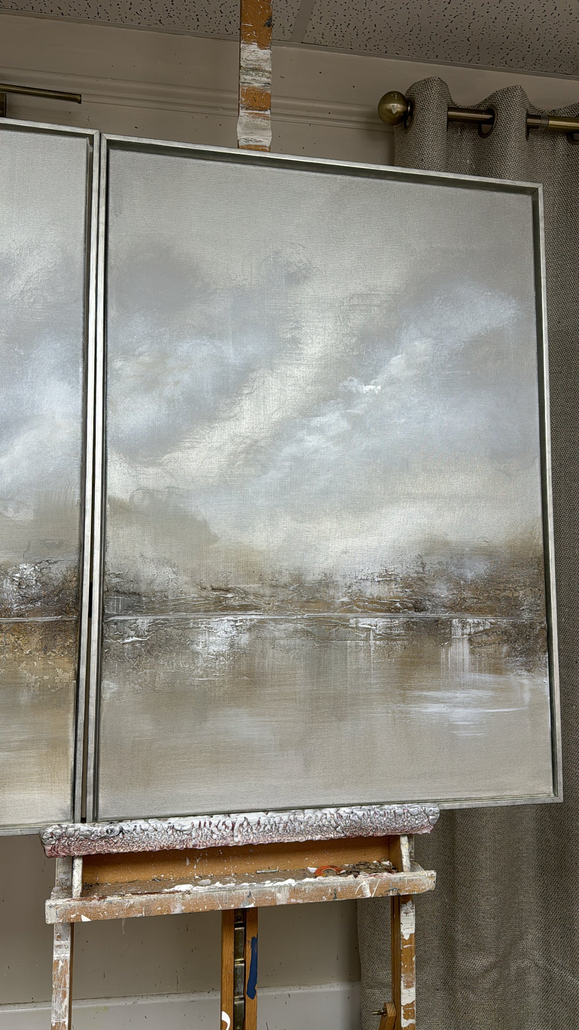 “The Silver Lining - The Trio” Original Artwork On Canvas 3 x 61x91cm