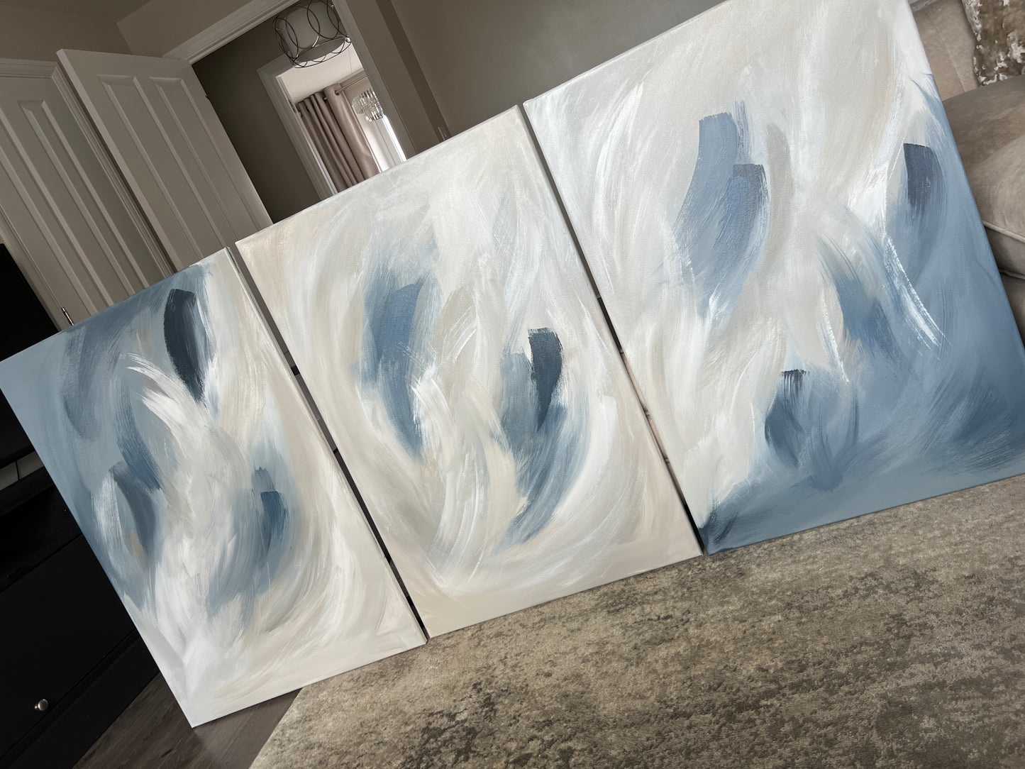 'Calais Trio' Original artwork on canvas - As seen