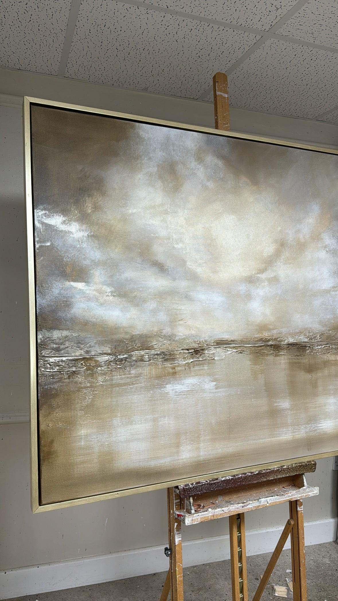 "Champagne Channel" Original Artwork On Canvas 120x100mm