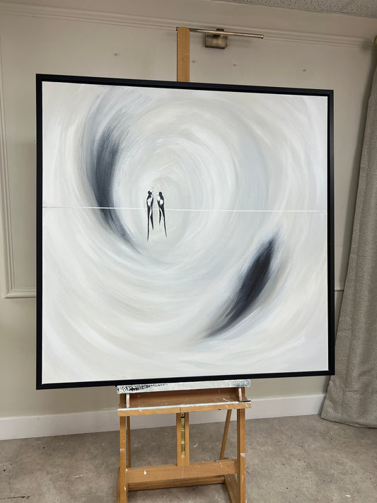 'Two For Joy - Magpie Edition' Original artwork on canvas - As seen