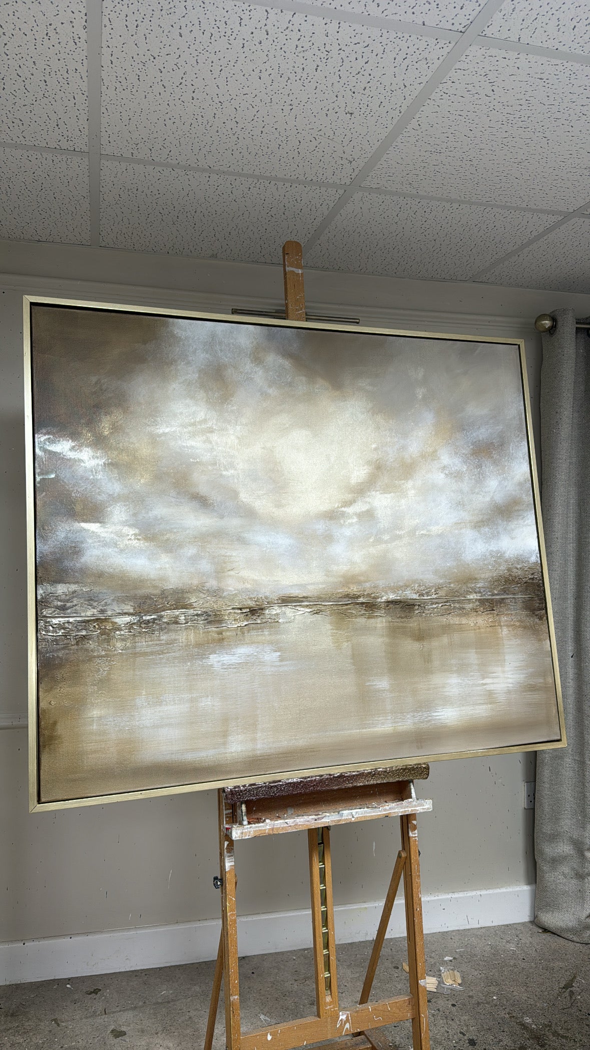 "Champagne Channel" Original Artwork On Canvas 120x100mm