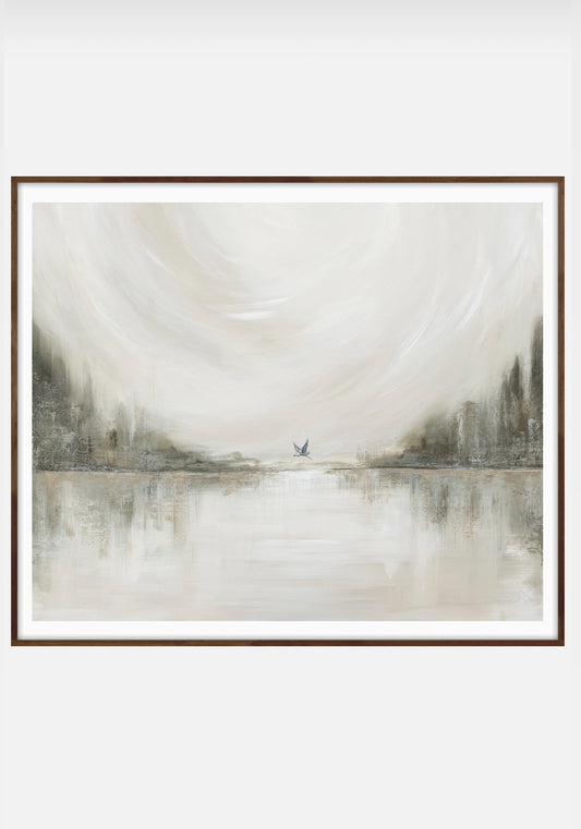 Collection : Landscapes| Piece Name : Where the Crawdads Sing (The Heron) | Surface : Fine Art Print