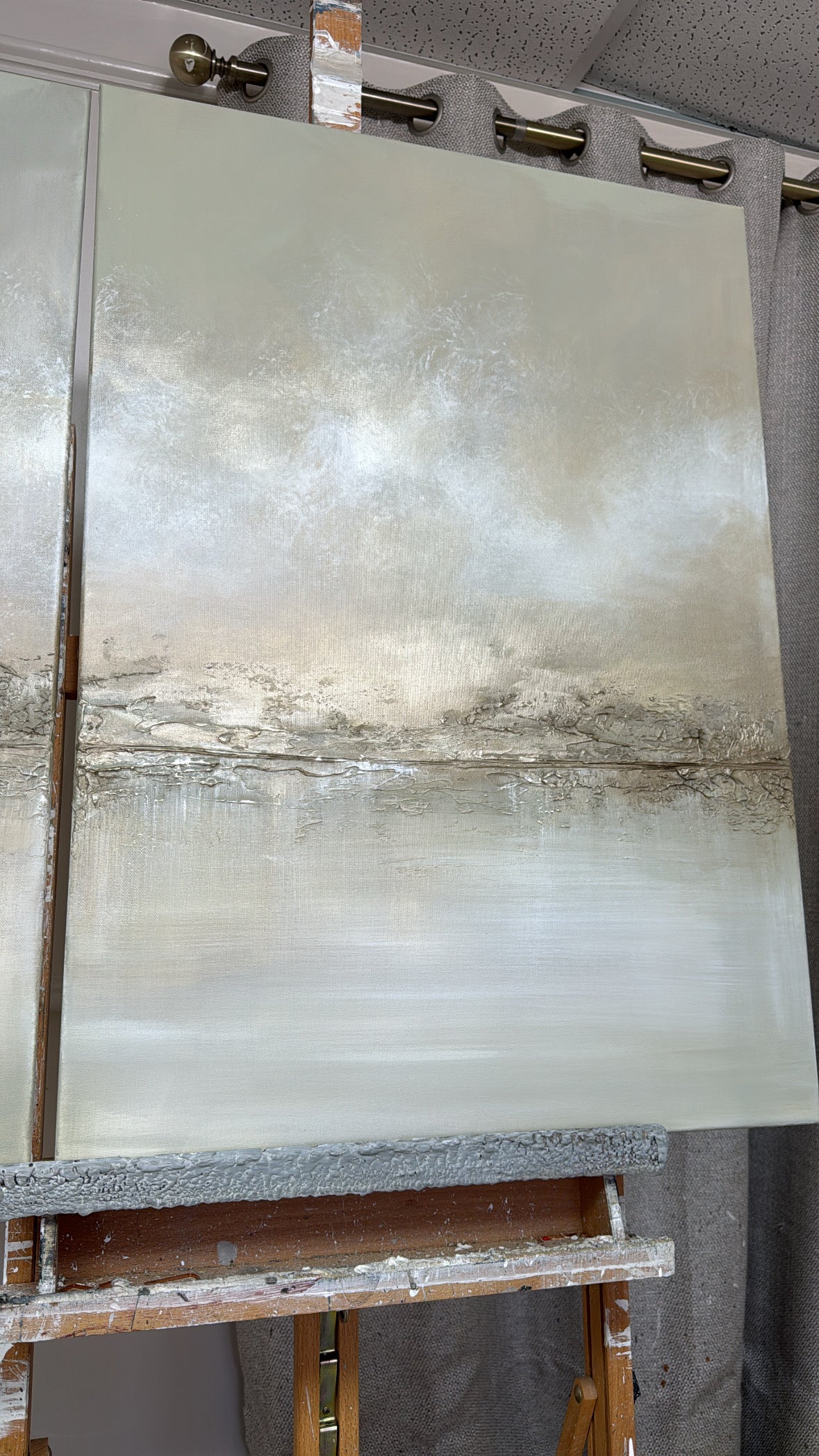 “Sage Skies” Original Artwork On Canvas - 3 no 59x84cm