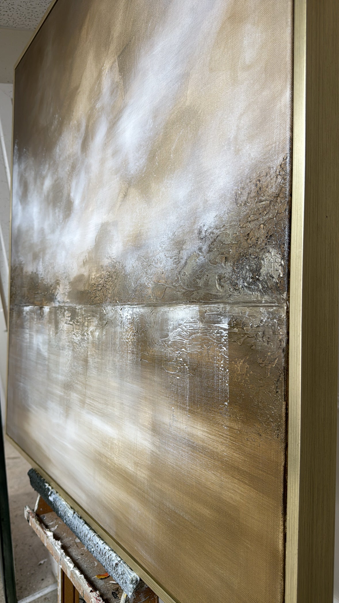 “Gilded Light” Original Artwork On Canvas  100x100cm