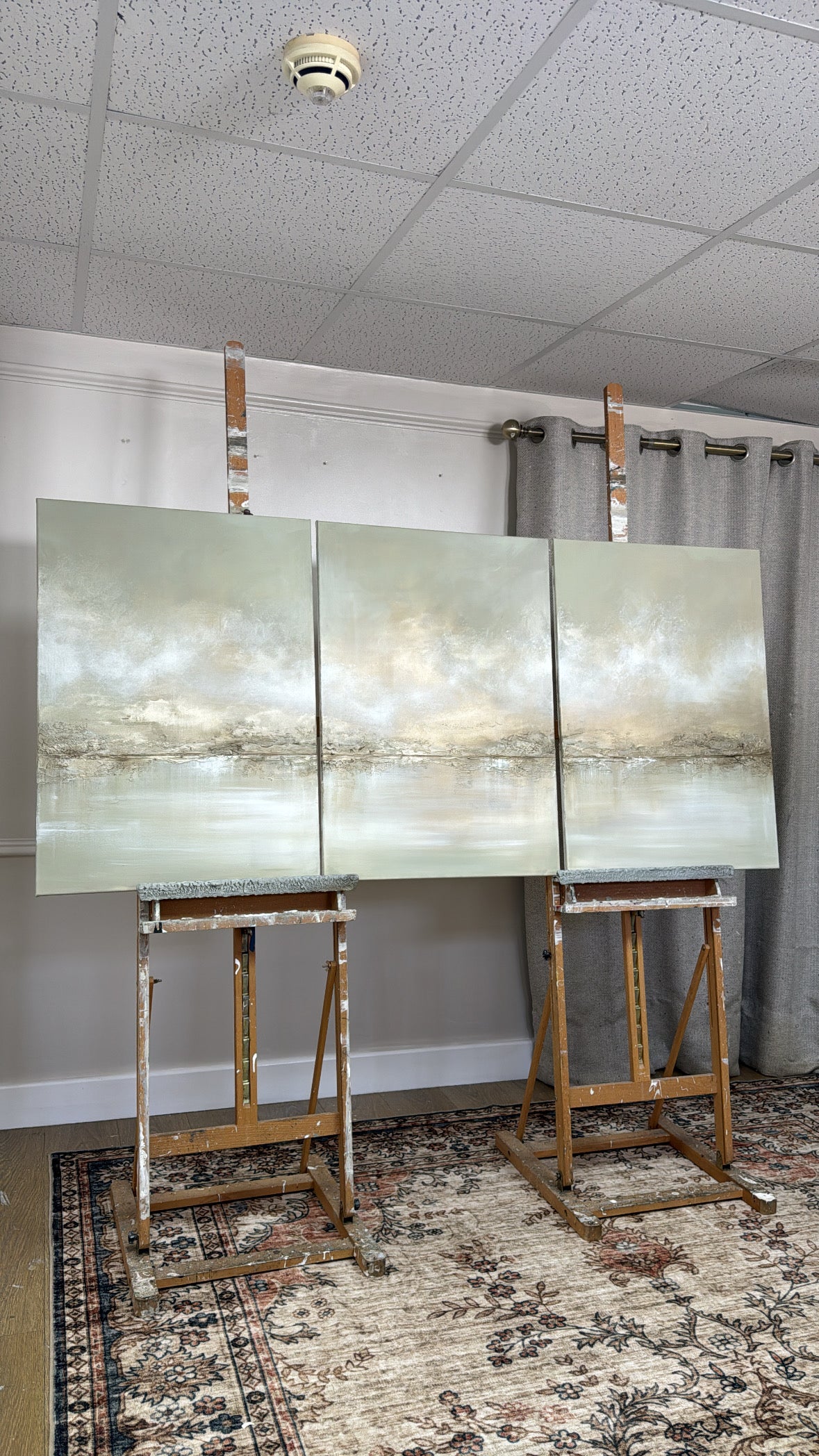 “Sage Skies” Original Artwork On Canvas - 3 no 59x84cm