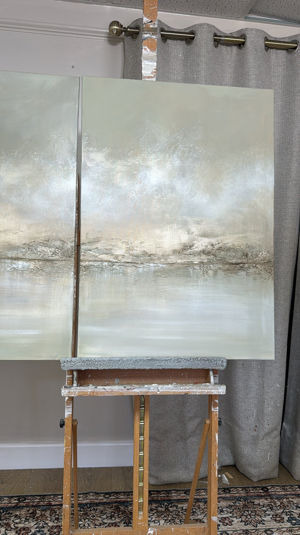 “Sage Skies” Original Artwork On Canvas - 3 no 59x84cm