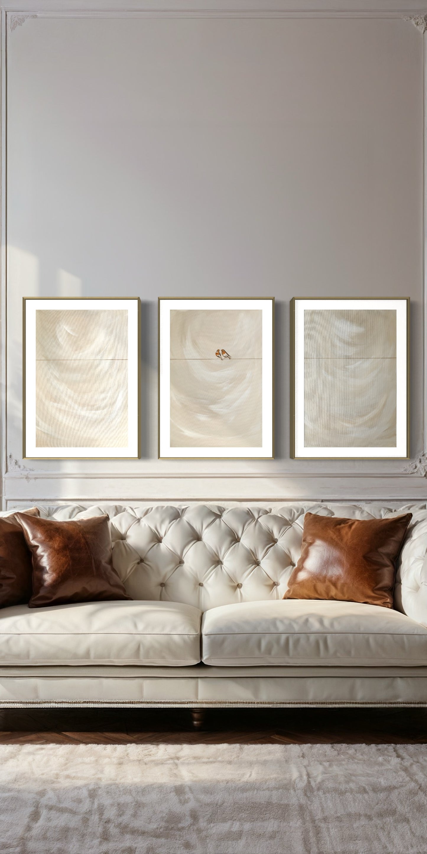 Robins Appear - The Set | Surface : Fine Art Print