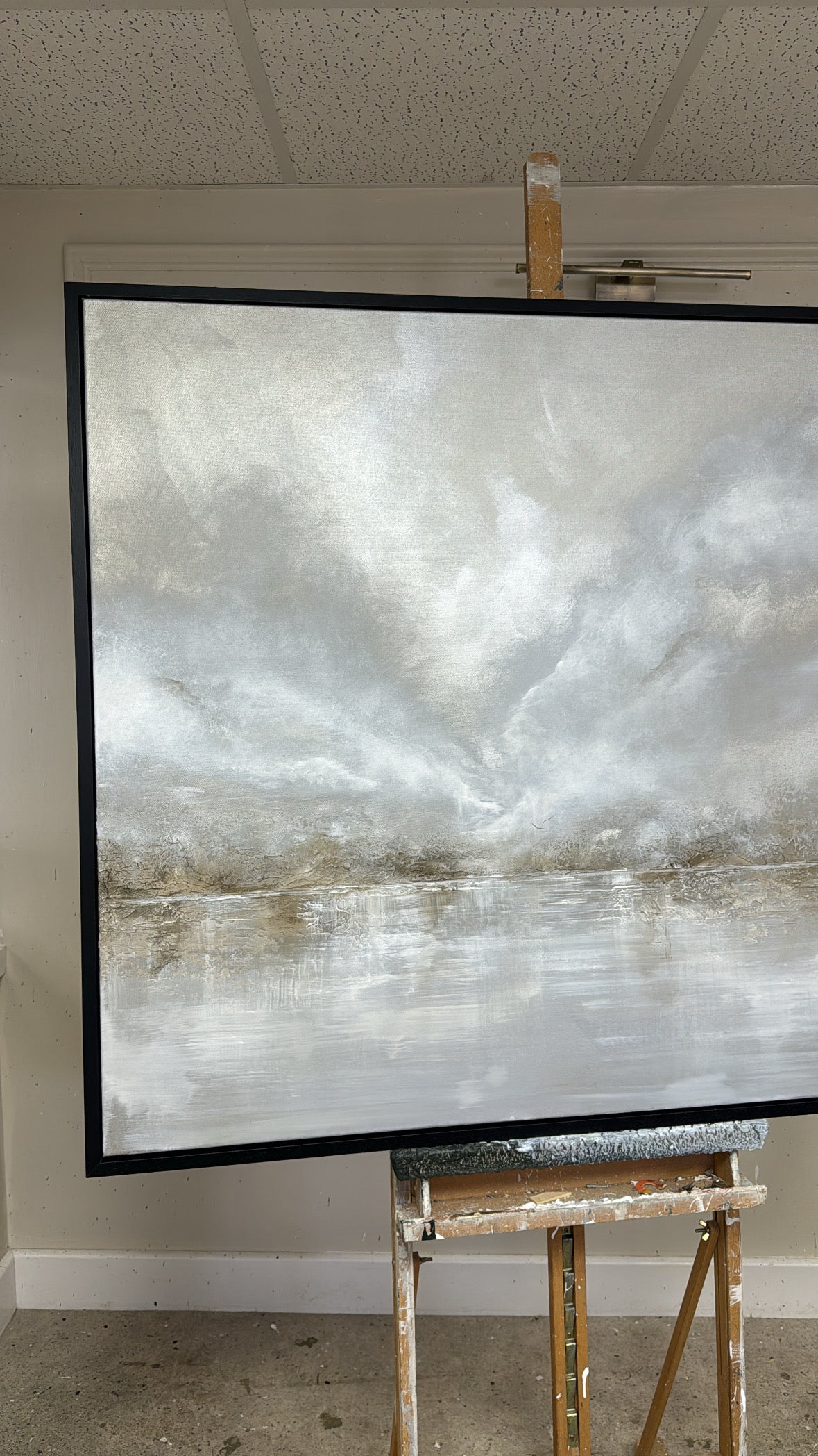 “The Silver Lining” Original Artwork On Canvas 100x100cm