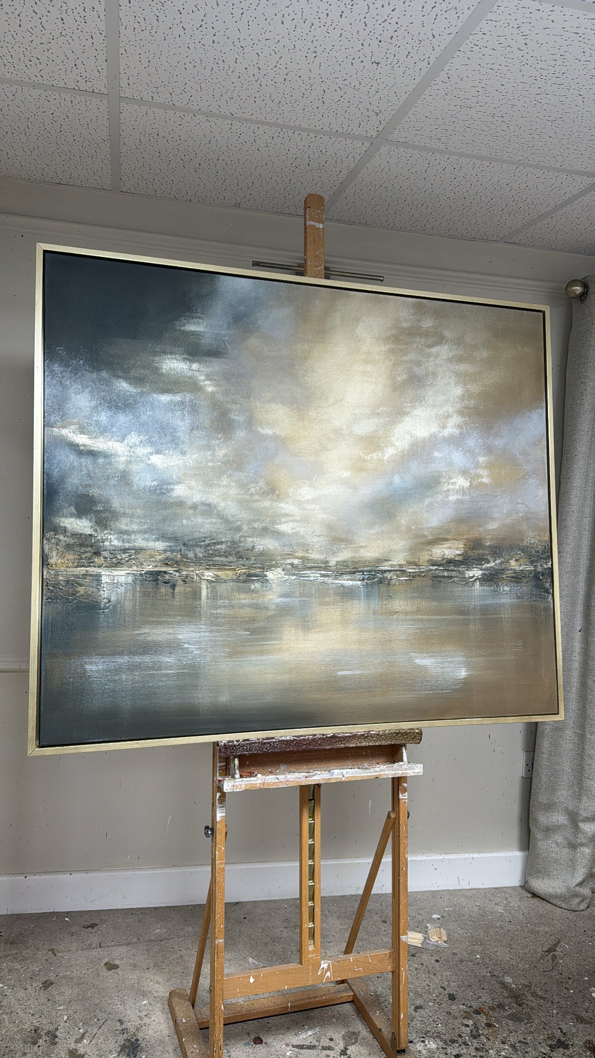 "Moonlit Water" Original Artwork On Canvas 120x100mm