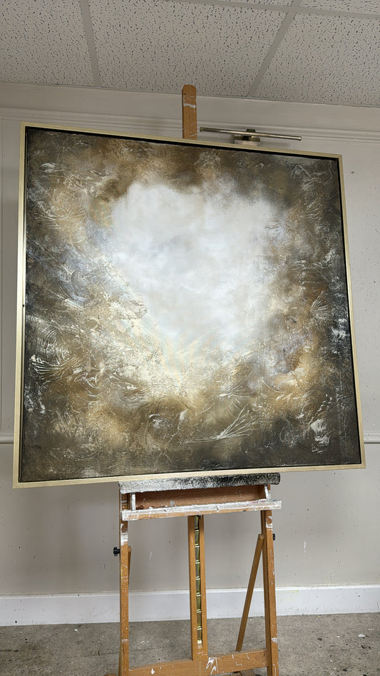 “The Light At The End Of The Tunnel" Original Artwork On Canvas 100x100cm