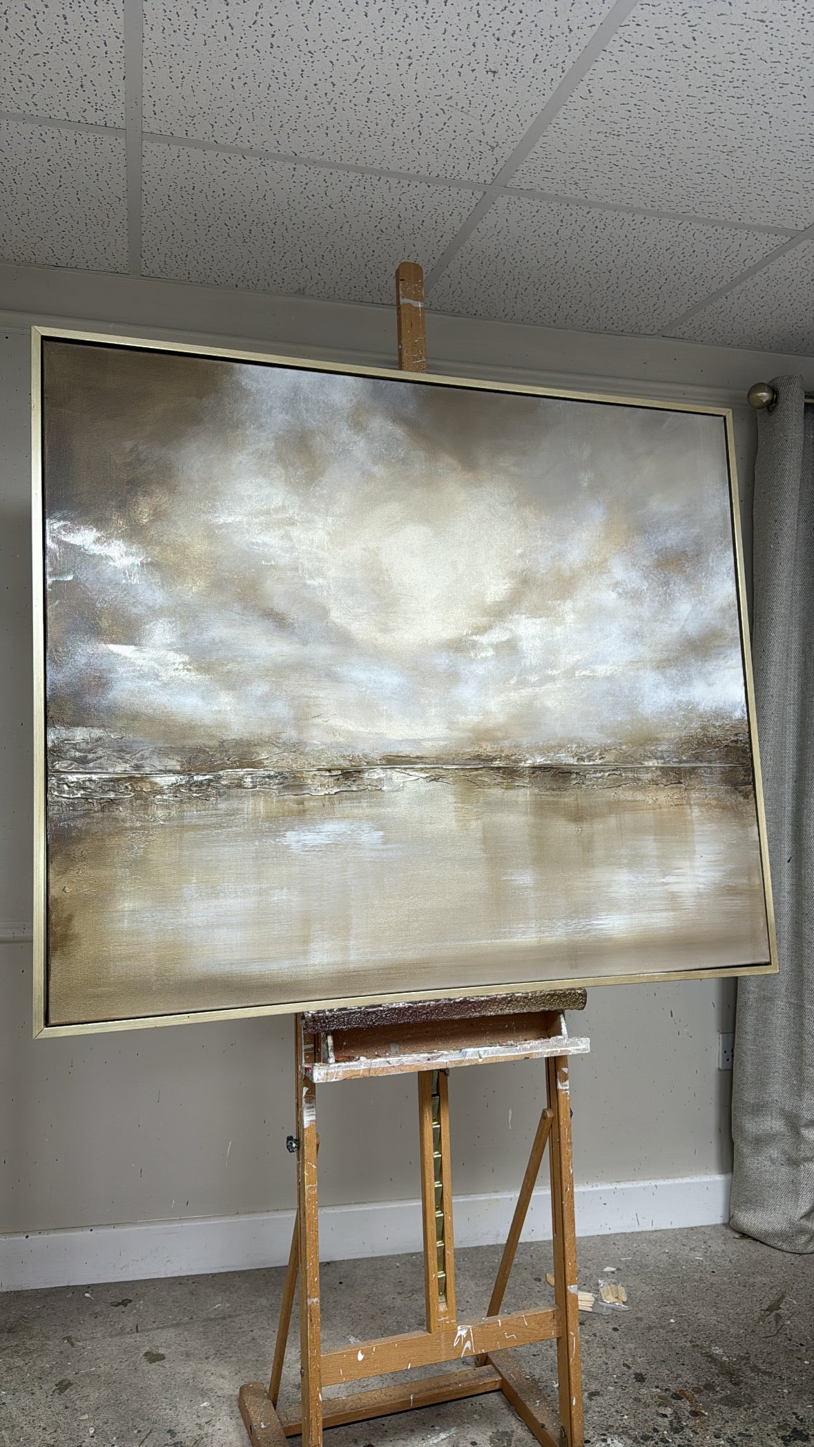 "Champagne Channel" Original Artwork On Canvas 120x100mm