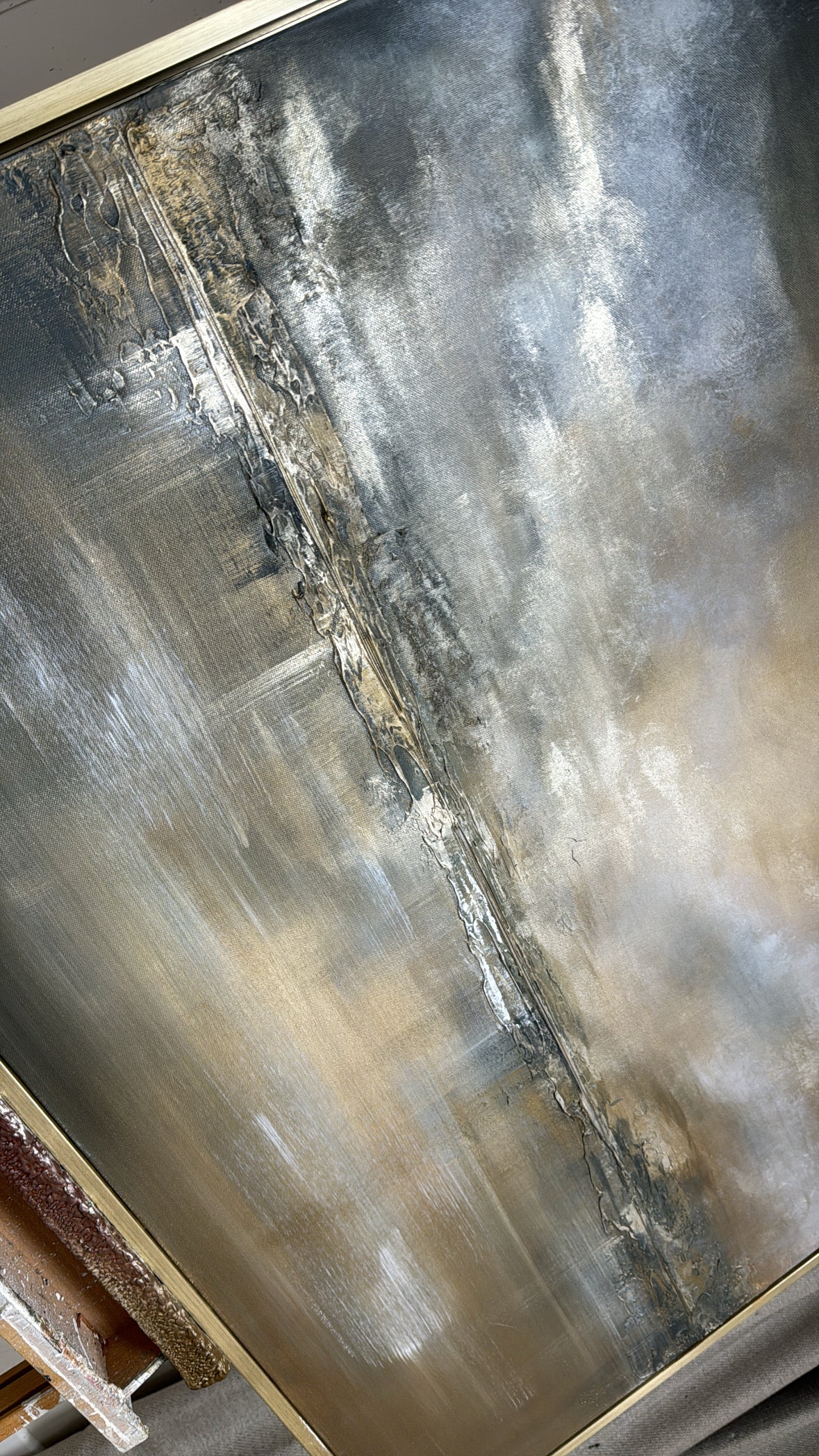 "Moonlit Water" Original Artwork On Canvas 120x100mm