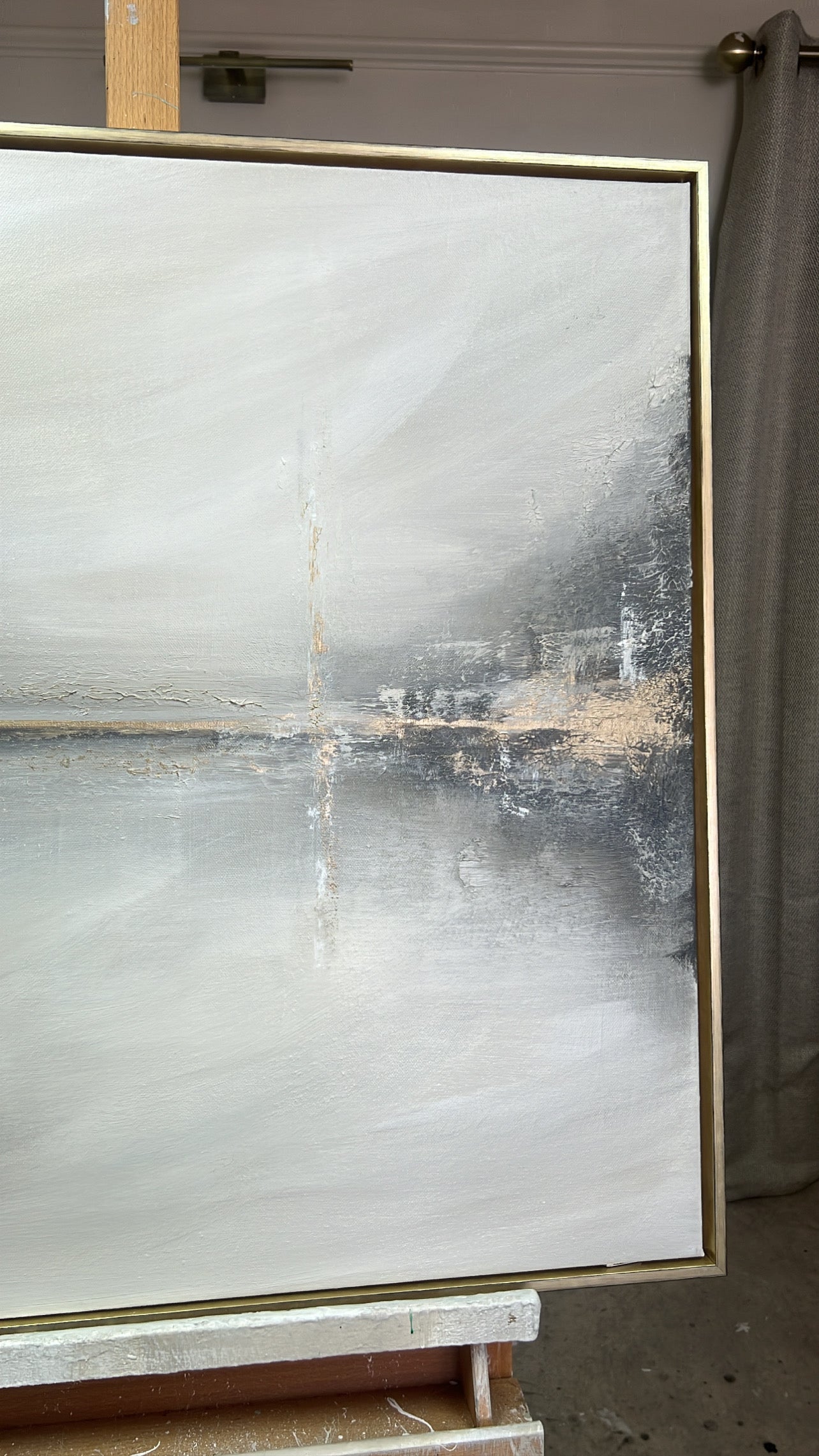 'Charcoal Horizon' Original artwork on canvas - As seen