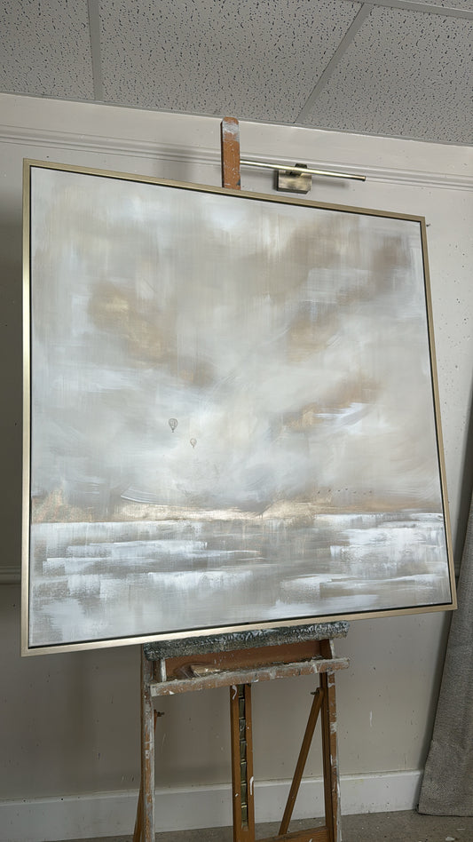 "The Clouds Above" Original artwork on canvas 100x100cm