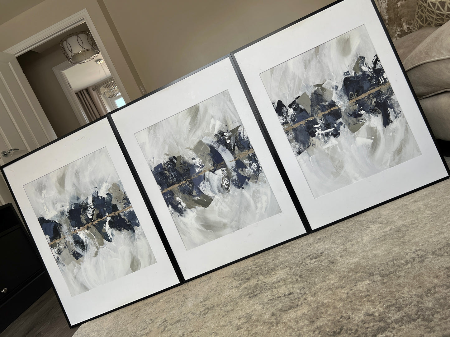 The Trio or Duo of  'Indigo' Fine Art Prints