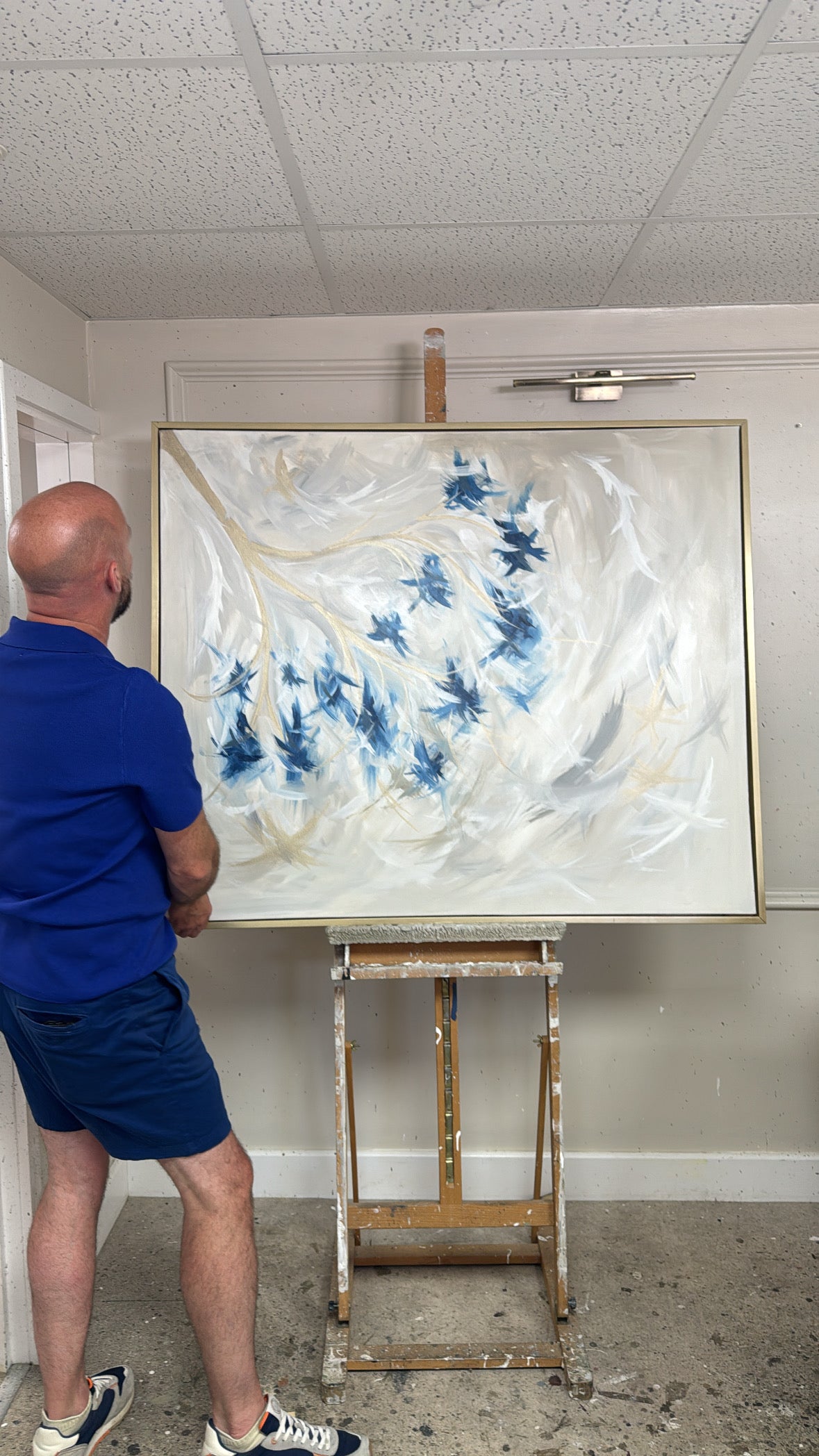“Wisteria Gold” Original Artwork On Canvas 100x120cm