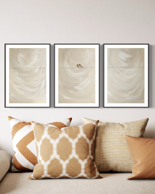 Robins Appear - The Set | Surface : Fine Art Print