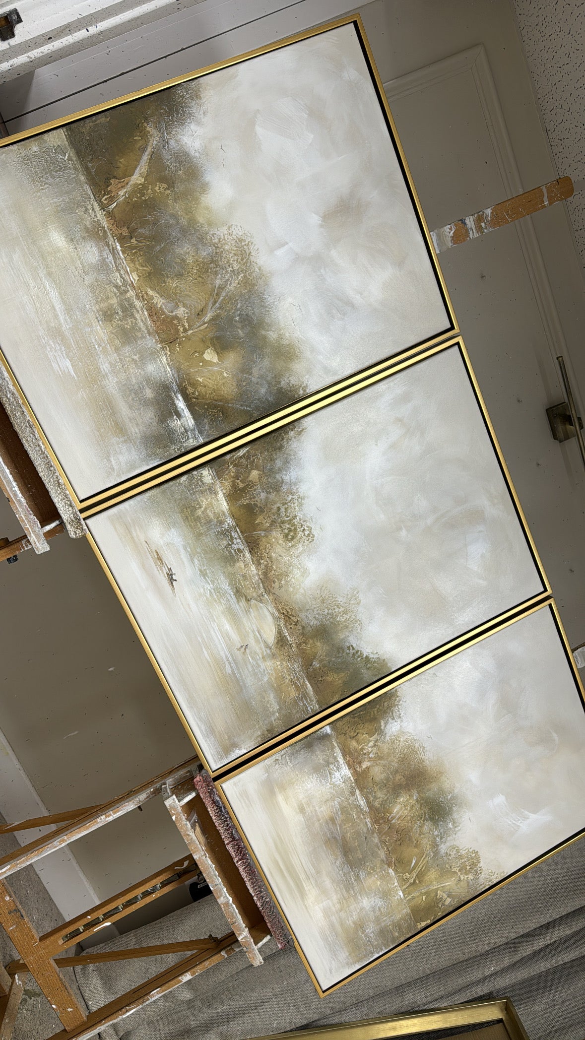 "Under the old bridge (The Trio)” Original Artwork On Canvas 3 no 60x84cm